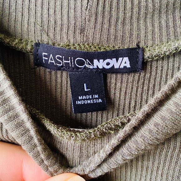 Fashion nova olive green casual dress - Picture 2 of 5